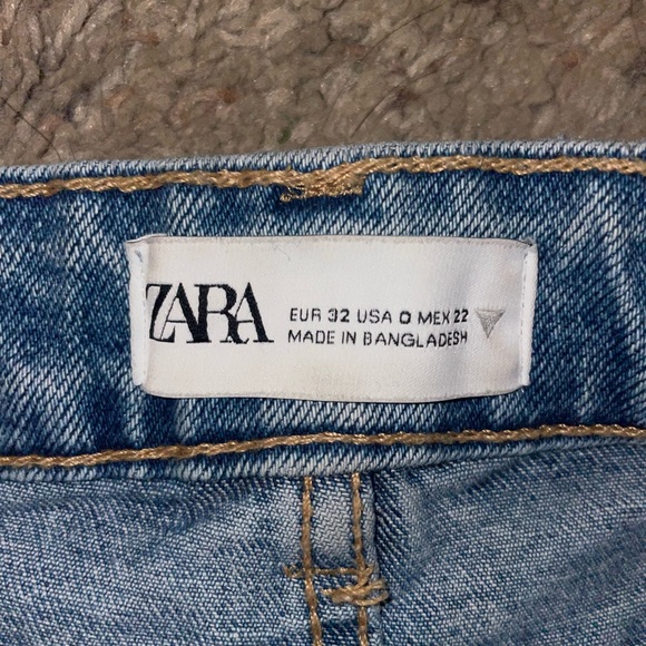 ZARA denim shorts size 0 - Picture 3 of 3